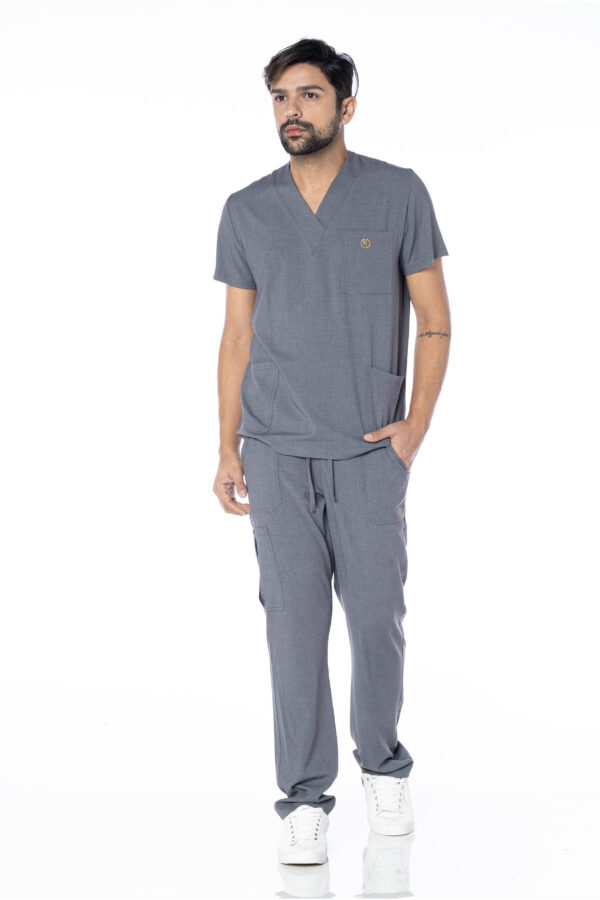 Scrub Masculino Element na cor Cinza