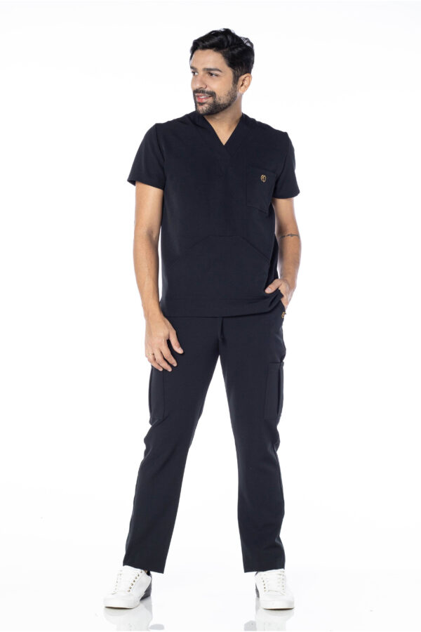 Scrub Masculino Turin Charme na cor Preto