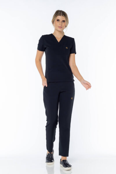 Scrub Feminino Turin Charme cor preto