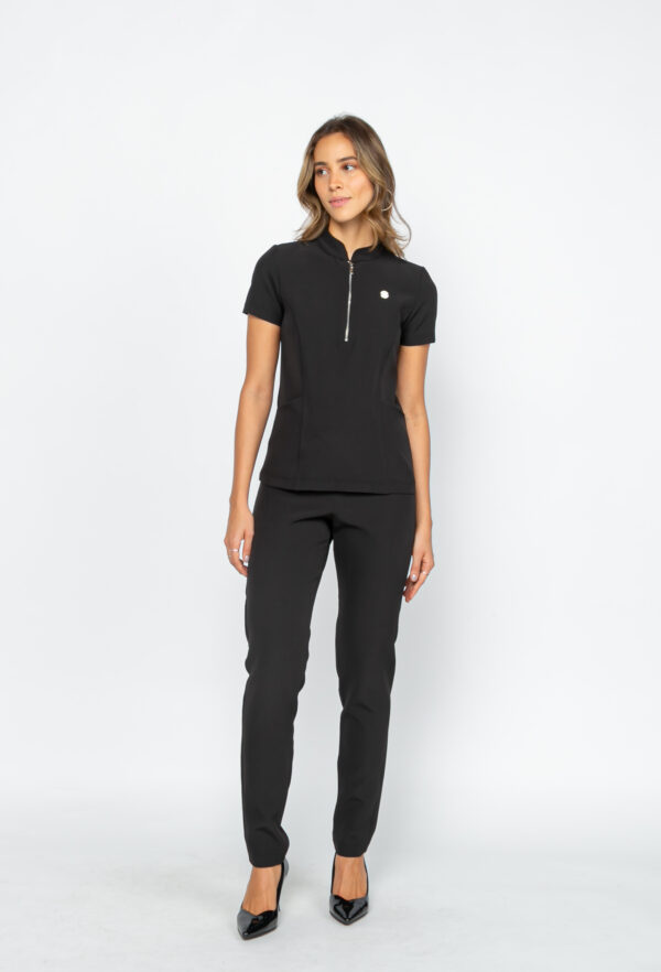 Scrub Prime Style Ziper na cor Preto