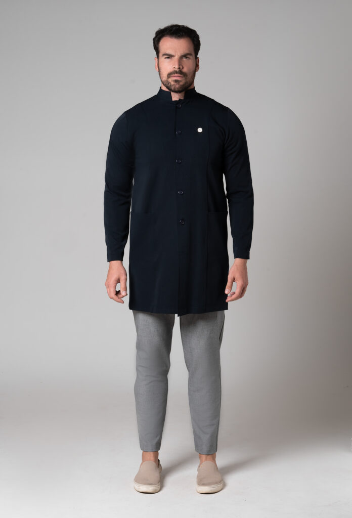 Jaleco Elastic Masculino na cor Azul Marinho
