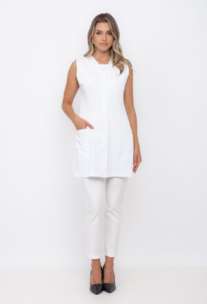 Jaleco Sem Manga Sem Gola