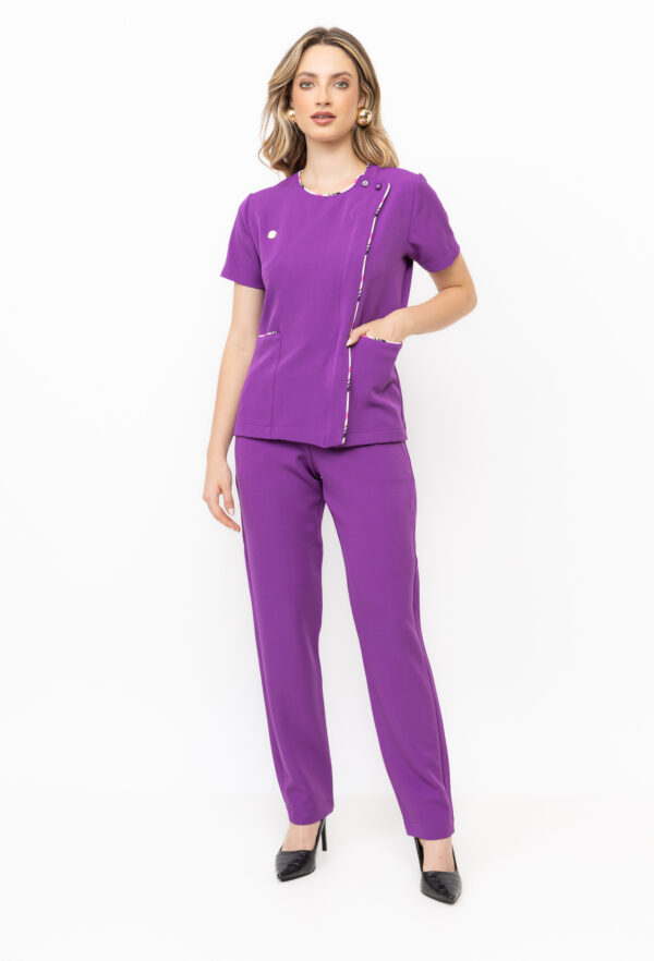Scrub Zíper Cord Transpassado Prime na cor Roxo