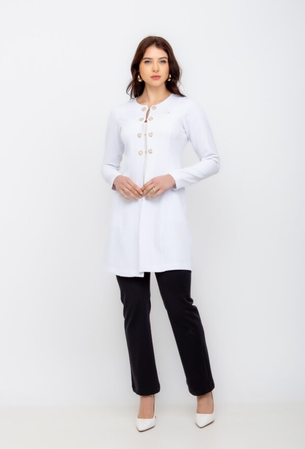 Jaleco New Premium na cor Branco