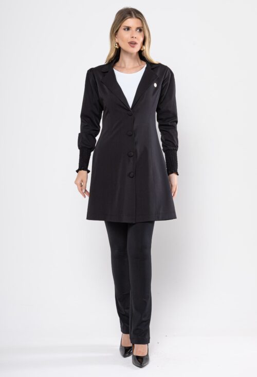 Jaleco Elastic Elegante cor preto