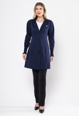 Jaleco Elastic Elegante cor azul marinho