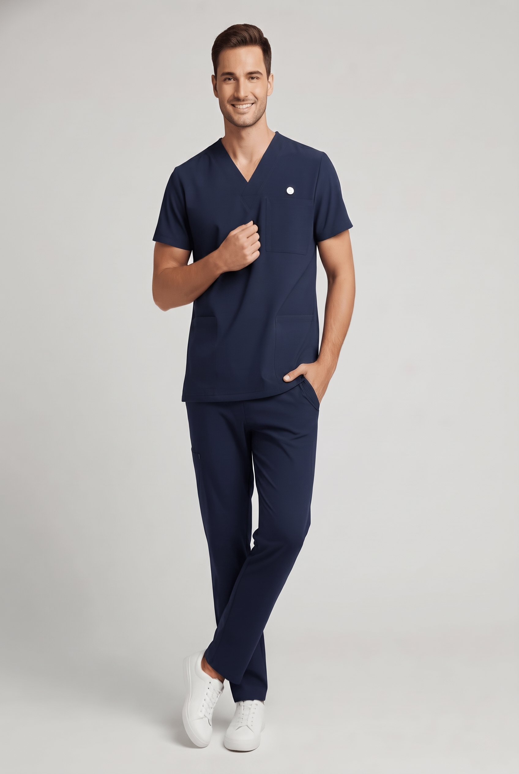 Só Blusa Masculino Elastic Cor Azul Marinho