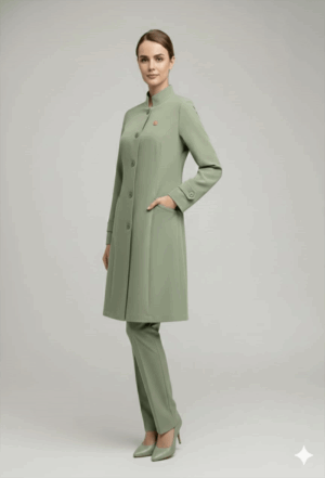 Jaleco Elastic Genova Cor Verde