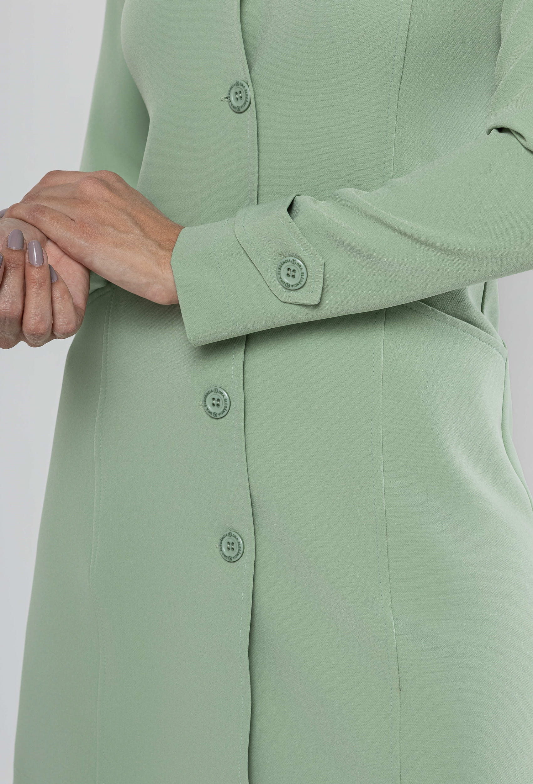 Jaleco Elastic Genova Cor Verde - Imagem 4
