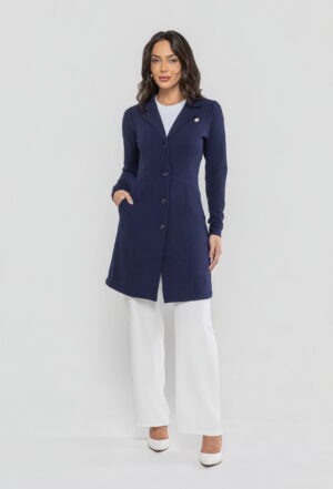 Jaleco Feminino Barcelona Cor Azul Marinho