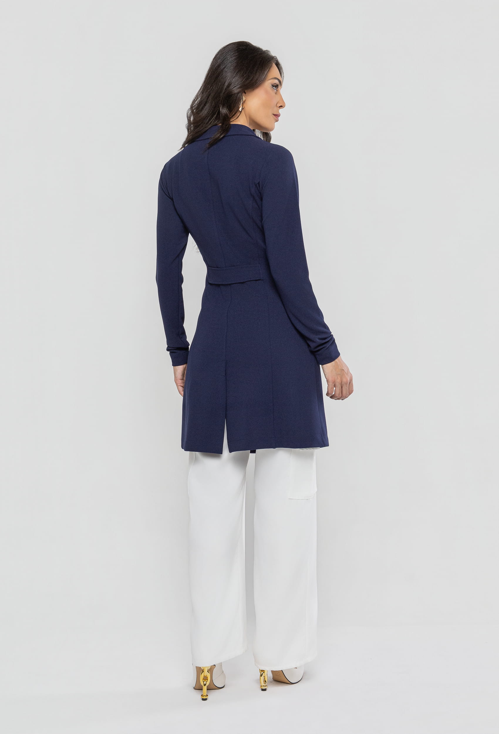 Jaleco Feminino Barcelona Cor Azul Marinho - Imagem 6