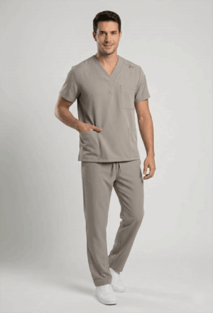 Scrub Masculino Genova Cor Cinza