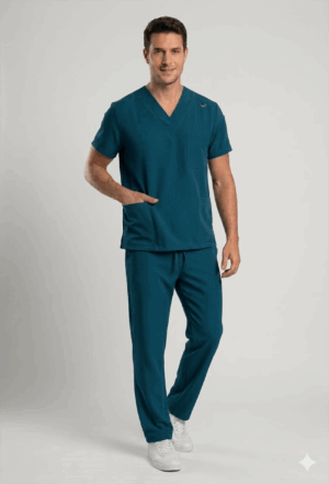 Scrub Masculino Genova Cor Azul Petróleo
